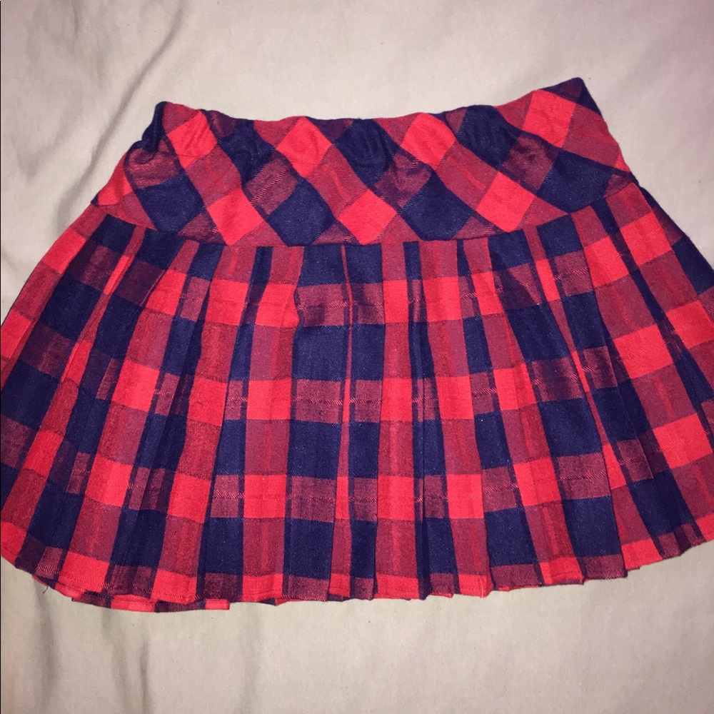 Urban Coco - Plaid School Girl Skirt - Size L